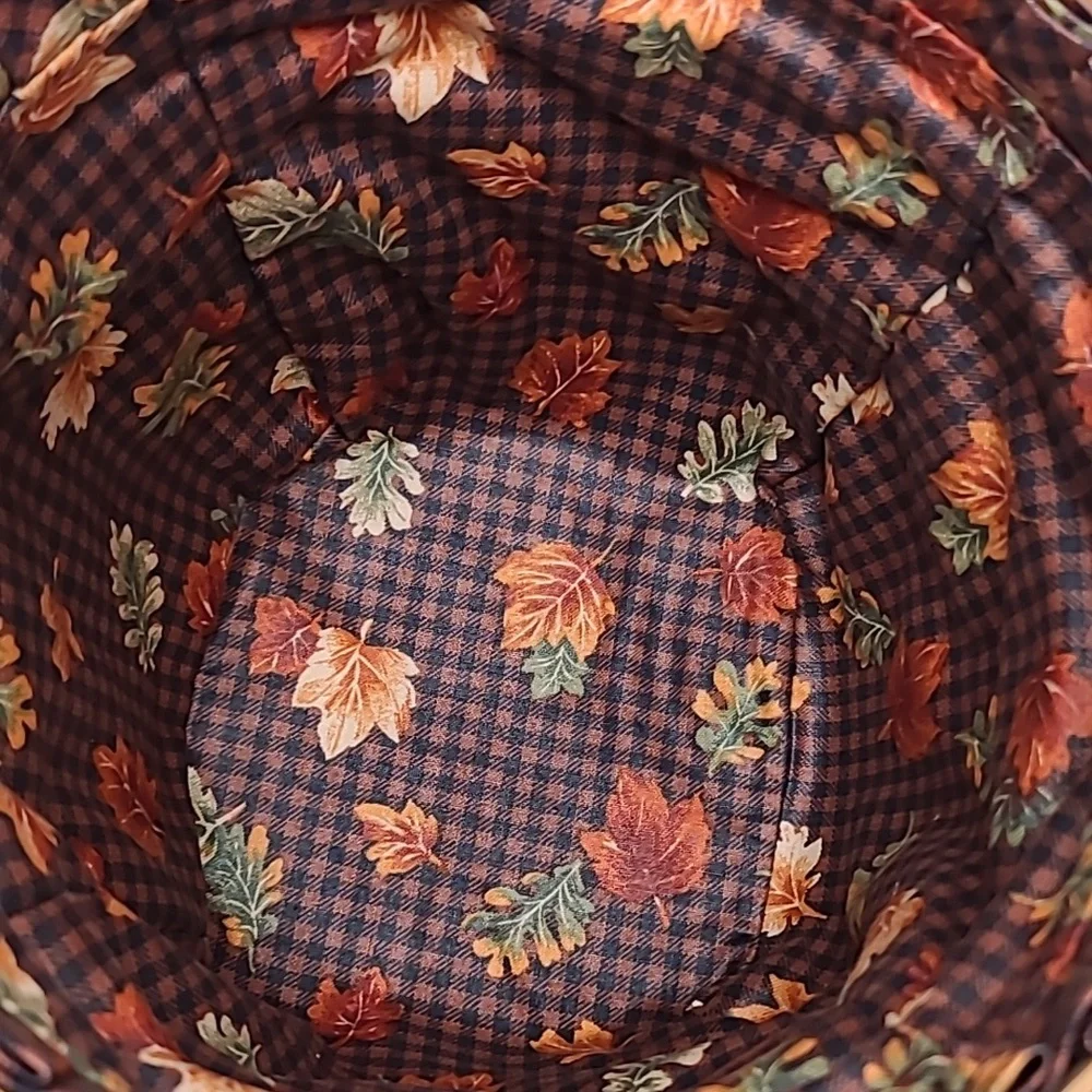 Longaberger Vintage 1996 Shades of Autumn Maple Leaf Basket/Liner/Insert 13935